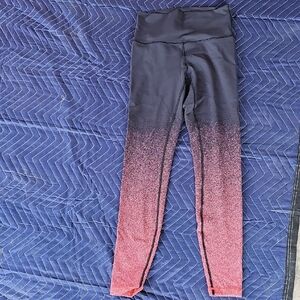 Ombre Pink and Black Leggings